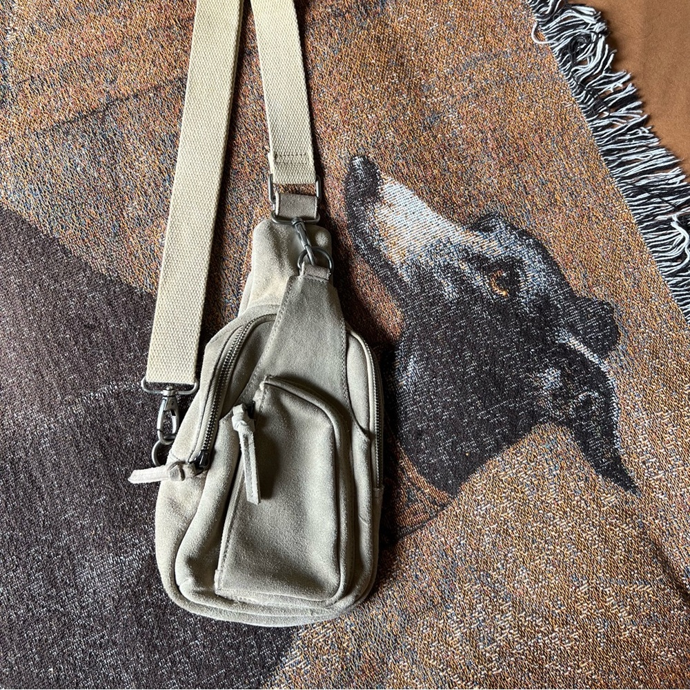 Free People Hudson Sling Bag - Mineral